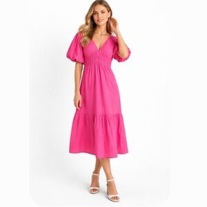 NEW with tagsJessica Simpson Pink Puff Sleeve Sundress size Small